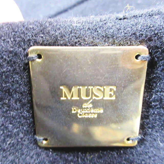 【中古】ミューズ ドゥーズィエム クラス MUSE de Deuxieme Classe スカート フレア ミニ ウール カシミヤ混 ペプラム 黒 ブラック 38 レディース 【ベクトル 古着】 231015