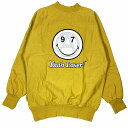 【中古】未使用品 VERDY × Youth Loser 1997 ANARCHY SMILE SWEAT スマイル バックロゴ刺 モックネック スウェット プルオーバー トップス イエロー メンズ レディース 【ベクトル 古着】 231204