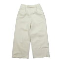 【中古】ドレスキップ DRESKIP ワイドパンツ スナップボタン ウエストゴム ボトムス オフホワイト M レディース 【ベクトル 古着】 240219