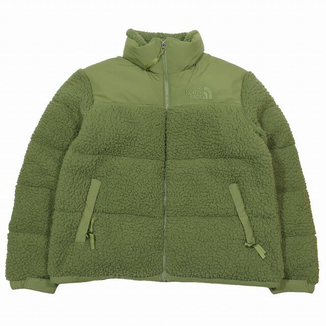 【中古】ザノースフェイス THE NORTH FACE M'S SHERPA NUPTSE JACKET ヌプシ ダウンジャケット ブルゾン フリース ボア コート アウター XL バーントオリーブ カーキ NJ1DN61C/1▲B3 メンズ 【ベクトル 古着】 240405