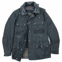 【中古】バブアー×トキト Barbour×TOKITO 別注 フィールドジャケット アウター ワックスドコットン オイルドクロス レザー切替 サイズS FIELD JACKET メンズ ▲C4 【ベクトル 古着】 240406