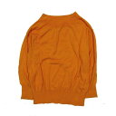 【中古】フレディ エミュ fredy emue ボートネック プルオーバーニット セーター 長袖 トップス イエロー 38 レディース 【ベクトル 古着】 24...