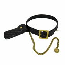 【中古】94AW シャネル CHANEL 90s 90年代 ヴィンテージ vintage マトラッセ ココマーク チェーン ウエストポーチ ハトメ 太ベルト レザー 85/34 黒 ブラック/3 レディース 【ベクトル 古着】 240601(4)