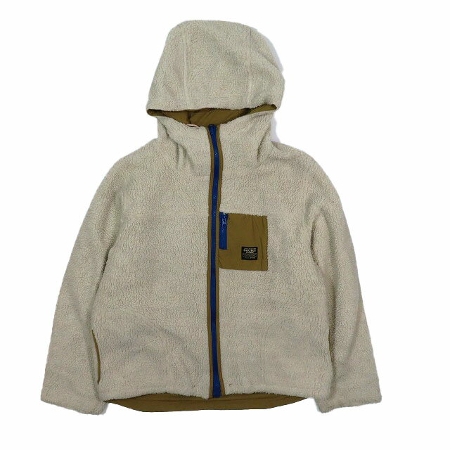 【中古】ダブルネーム DOUBLE NAME ボア フリースジャケット ブルゾン ジャンパー パーカー フーディ 白 ホワイト F レディース 【ベクトル 古着】 240721