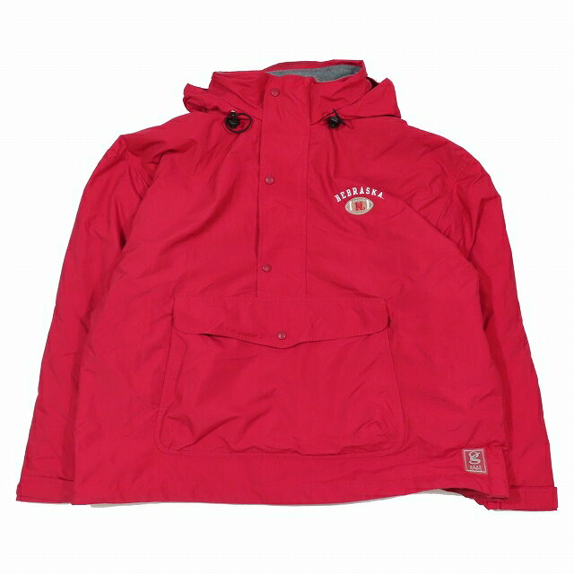 【中古】GEAR FOR SPORTS ハーフジップ プルオーバー ナイロン ジャケット ブルゾン オーバーサイズ L 赤 レッド/1YBA6 メンズ 【ベクトル 古着】 240813