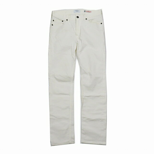 【中古】メンズビギ MEN'S BIGI エッセンシャルガーメント ESSENTIAL GARMENT スキニーデニム ジーンズパンツ ロング ジップフライ 01 白 ホワイト/16 メンズ 【ベクトル 古着】 240924