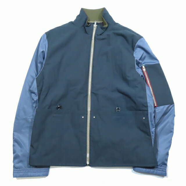 【中古】極美品 ピーエスポールスミス PS Paul Smith ミックスアップ スタンドカラー ブ