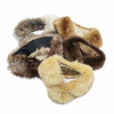 【中古】ノーブランド 5点セット まとめ売り ティペット リアルファー マフラー ショール 毛皮 ブラウン系/6 レディース 【ベクトル 古着】 241012