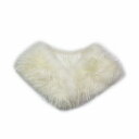 【中古】美品 ノーブランド ファー ティペット マフラー ショール 毛皮 白 ホワイト/2 レディース 【ベクトル 古着】 241014
