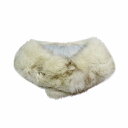 【中古】美品 ノーブランド ティペット リアルファー マフラー ショール 毛皮 ホワイト系 MIXカラー/9 レディース 【ベクトル 古着】 241015