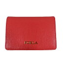 【中古】フルラ FURLA 三つ折り財布 小銭入れ ウォレット コンパクト 小物 ピンク レディース 【ベクトル 古着】 250121