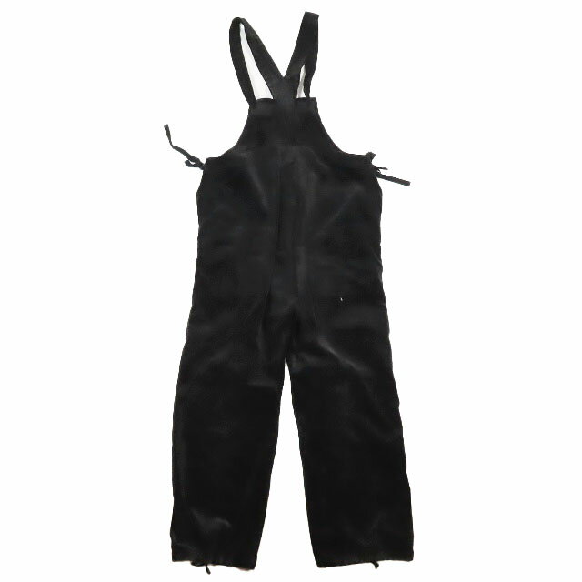 【中古】ライト WRYHT コーデュロイ アジャスタブルノット オーバーオール サロペット パンツ 黒 ブラック 1 レディース 【ベクトル 古着】 250210