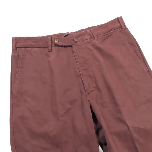 【中古】ジーティーアー GTA per BEAMS F チノパン コットン パンツ センタープレス ルーマニア製 スラックス ビームスエフ ボトムス サイズ48 L ボルドー メンズ YBA11 【ベクトル 古着】 250210