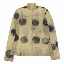 【中古】美品 23AW ロク rokh Mask Jersey Top シアートップス カットソー 長袖 ハイネック チェリー柄 総柄 M ベージュ R0CA159/3 レディース 【ベクトル 古着】 250301
