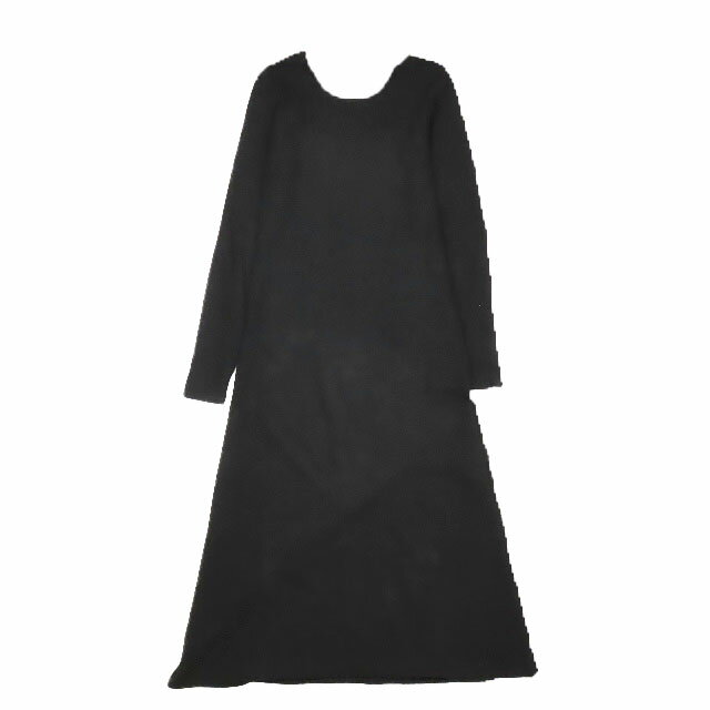 【中古】マウジー MOUSSY BACK OPEN MAXI DRESS バックオープン マキシドレス ワンピース ストレッチ 長袖 黒 ブラック 1 レディース 【ベクトル 古着】 250225