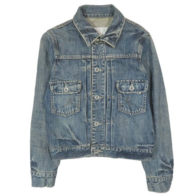 【中古】レイビームス Ray Beams セカンド デニム ジャケット ジージャン Gジャン ブルゾン 上着 インディゴブルー レディース YBA11 【ベクトル 古着】 250316