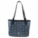 【中古】コーチ COACH C4060 ホース アンド キャリッジ 馬車柄 トート ハンドバッグ レザー カバン ネイビーブルー/4 レディース 【ベクトル 古着】 250402