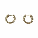 【中古】バレンシアガ BALENCIAGA フープ ピアス ロゴ 刻印 アクセサリー ゴールド/2#4 メンズ レディース 【ベクトル 古着】 250413