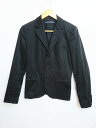 ラルフローレン RALPH LAUREN 3ボタン コットン テーラード ジャケット 11黒ブラック ブランド古着ベクトル 中古●170905 0012