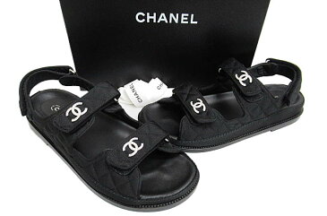 シャネル CHANEL 17SS ココマーク ラインストーン スポーツ サンダル G31848 42黒ブラック ブランド古着ベクトル 中古180905 0500 メンズ レディース 【中古】【ベクトル 古着】 180905 プリマベーラ