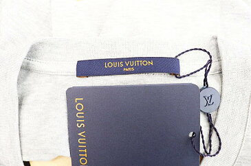 【中古】ルイヴィトン LOUIS VUITTON 未使用品 LV刺繍ロゴ クルーネック半袖Tシャツ VCCM09 RM192Q JC8 HAY50W Lグレー ブランド古着ベクトル 中古190828 0200 メンズ