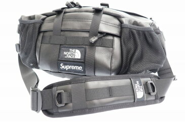 【中古】シュプリーム SUPREME ×THE NORTH FACE ザ ノース フェイス 18AW Leather Mountain Waist Bag レザー マウンテン ウエスト バッグ 黒 ブラック ブランド古着ベクトル 中古☆AA★▲191011 0200 メンズ