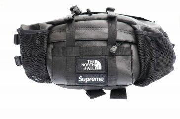 【中古】シュプリーム SUPREME ×THE NORTH FACE ザ ノース フェイス 18AW Leather Mountain Waist Bag レザー マウンテン ウエスト バッグ 黒 ブラック ブランド古着ベクトル 中古☆AA★▲191011 0200 メンズ