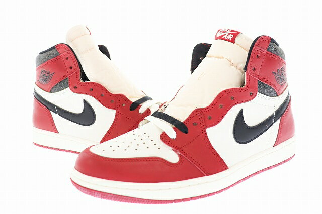 ナイキ NIKE AIR JORDAN 1 RETRO HIGH OG CHICAGO LOST & FOUND エア ジョーダン ワン レトロ ハイ シカゴ ロスト ファウンド スニーカー DZ5485-612 28.5 赤 レッド ブランド古着ベクトル 中古 ■▲ 230720/107 メンズ