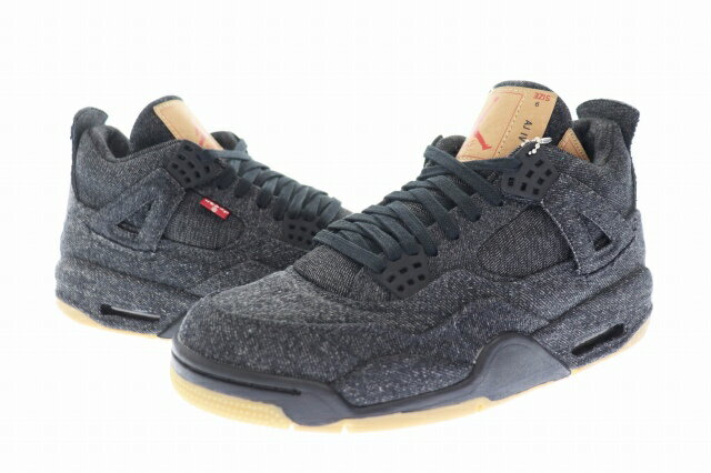 楽天ベクトル プリマベーラ店【中古】ナイキ NIKE ×Levi's リーバイス AIR JORDAN 4 RETRO LEVIS NRG BLACK DENIM エア ジョーダン レトロ リーバイス ブラック デニム AO2571-001 27 黒 ブラック ブランド古着ベクトル 中古 ▲■ 230822 メンズ