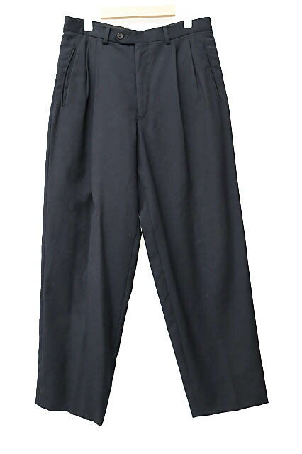 【中古】アルマーニ コレツィオーニ ARMANI COLLEZIONI VINTAGE ヴィンテージ 90s-00s ウール シングル 3B セットアップ スーツ 50R 黒 ブラック ブランド古着ベクトル 中古☆AA★●250624 メンズ