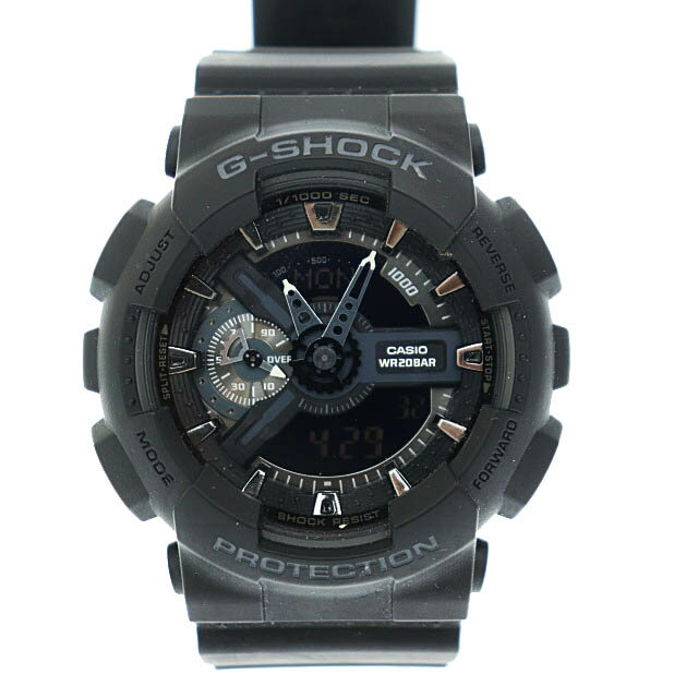 ジーショック G-SHOCK 110 SERIES ビッグフェイス タフソーラー ウォッチ 腕時計 GA-110 黒 ブラック ブランド古着ベクトル 中古 ▲● 240429 メンズ