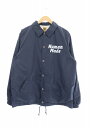 【中古】ヒューマンメイド HUMAN MADE 22AW COACH JACKET ロゴ プリント コーチ ジャケット M 紺 ネイビー 231209 メンズ