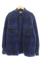 yÁzN[eB[ COOTIE 20AW Ombre Boa Check CPO Jacket Iu `FbN {A WPbg Vc CTE-20A206 M  u[ uhÒxNg  231215 Y