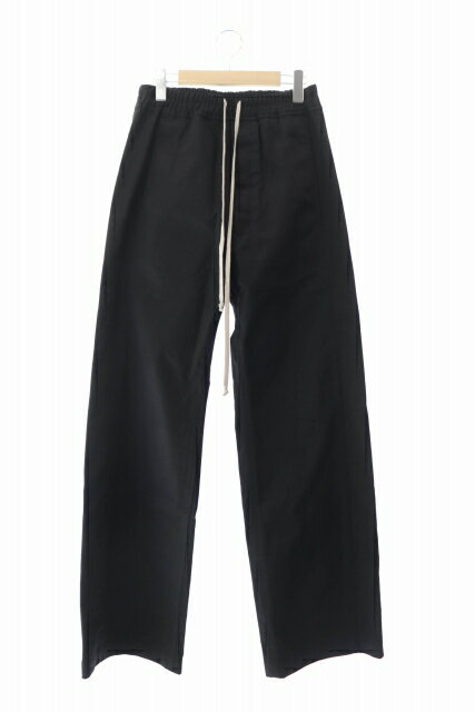 リックオウエンス Rick Owens DRKSHDW ダークシャドウ PUSHER PANTS プッシャー サイドボタン ワイド パンツ DU02C5393-TW XS 黒 ブラック ブランド古着ベクトル 中古 ☆AA★ 240211 メンズ