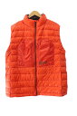 【中古】ナンガ NANGA AERIAL DOWN VEST PACKABLE エアリアル ダウン ベスト パッカブル XL オレンジ ブランド古着ベクトル 中古 ● 240302 メンズ