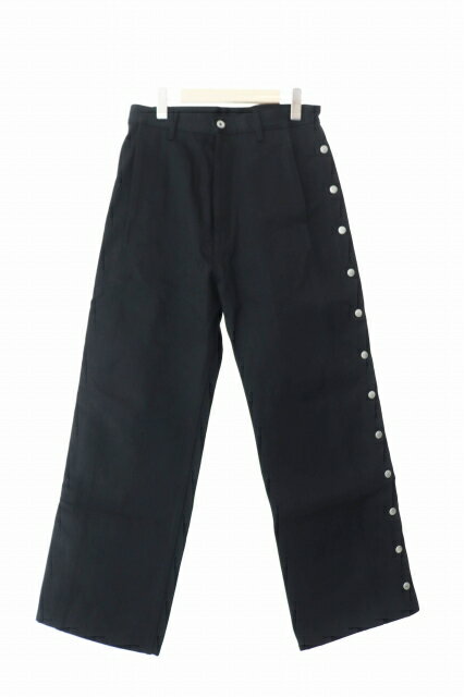 リックオウエンス Rick Owens DRKSHDW ダークシャドウ Pusher wide-leg cotton jeans プッシャー ワイド レッグ コットン ジーンズ デニム パンツ DL02C3390-HBLKJP 30 黒 ブラック ブランド古着ベクトル 中古 ☆AA★ 240418 メンズ