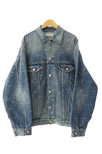 【中古】バレンシアガ BALENCIAGA Large Fit Denim Jacket ロゴ 総柄 ラージ フィット デニム ジャケット 625993 TJW53 36 インディゴ ブランド古着ベクトル 中古 ☆AA★ 240823 メンズ 【中古】バレンシアガ BALENCIAGA Large Fit Denim Jacket ロゴ 総柄 ラージ フィット デニム ジャケット 625993 TJW53 36 インディゴ ブランド古着ベクトル 中古 ☆AA★ 240823 メンズ