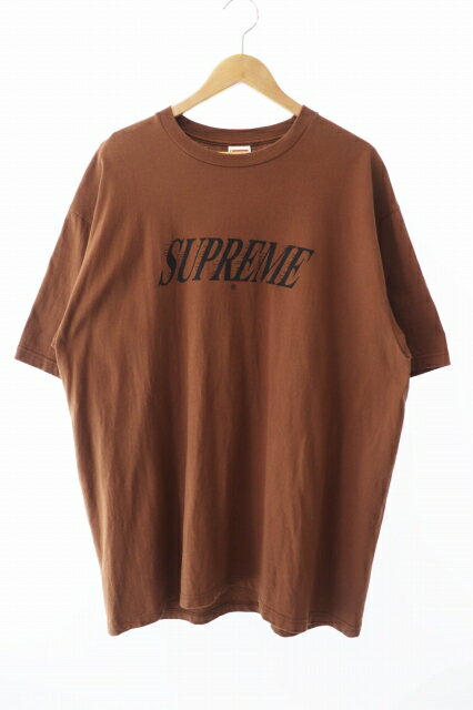 【中古】シュプリーム SUPREME 22AW Slap Shot Tee ロゴ スラップ ショット 半袖Tシャツ XL 茶 ブラウン ブランド古着ベクトル 中古☆AA★240905 メンズ