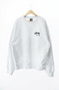 【中古】ステューシー STUSSY 24AW STOCK TOKYO CREW ASH HEATHR ストック トーキョー ショーンフォント ロゴ クルーネック アッシュヘザー 東京限定 スウェット トレーナー L 灰 グレー ブランド古着ベクトル 中古241208 メンズ(4)