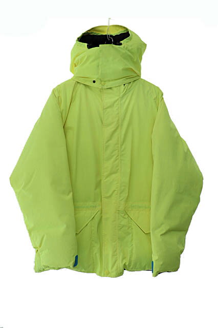 【中古】Richardson リチャードソン DOWN JACKET ロゴ 刺繍 オーバーサイズ ダウン ジャケット M 黄 イエロー ブランド古着ベクトル 中古●241221 メンズ