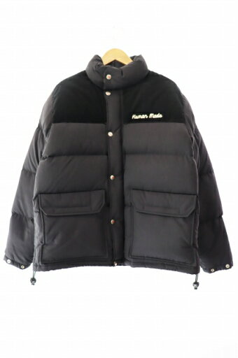 【中古】ヒューマンメイド HUMAN MADE 23AW DOWN JACKET ロゴ 刺繍 コーデュロイ 切替 ダウン ジャケット HM26JK031 S 黒 ブラック ブランド古着ベクトル 中古 ☆AA★ 250112 【中古】ヒューマンメイド HUMAN MADE 23AW DOWN JACKET ロゴ 刺繍 コーデュロイ 切替 ダウン ジャケット HM26JK031 S 黒 ブラック ブランド古着ベクトル 中古 ☆AA★ 250112