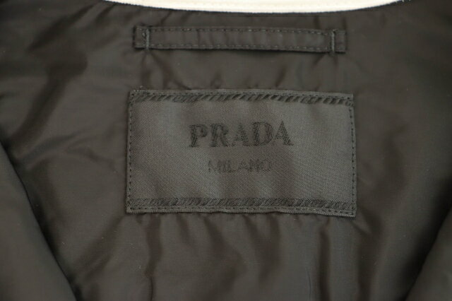 【中古】プラダ PRADA 23AW Pinwale corduroy shirt トライアングルロゴ ピンウェール コーデュロイ 長袖シャツ SC556 S221 1JHC XS 灰 グレー ブランド古着ベクトル 中古 ☆AA★ 250210