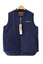 【中古】ハイドアンドシーク HIDE and SEEK 24AW Work Zip Vest ワーク ジップ 中綿 ベスト HJ-090324 L 紺 ネイビー...