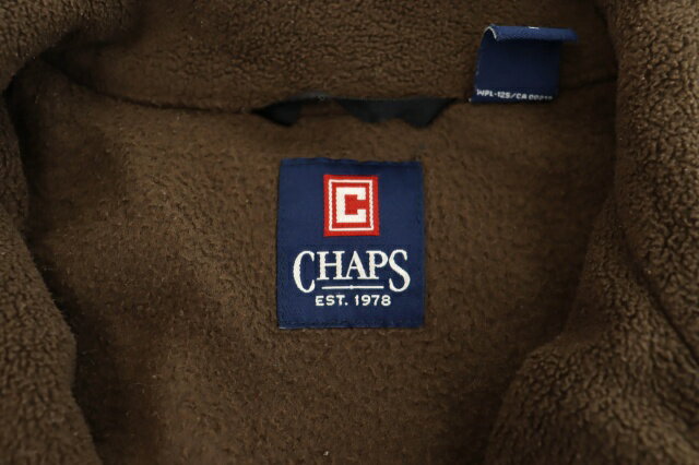 【中古】チャップス CHAPS 00s FLEECE JACKET フリース ジャケット L 茶 ブラウン ブランド古着ベクトル 中古 ● 250217