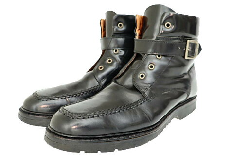 【中古】グッチ GUCCI ベルト レースアップ レザー ブーツ 114/0097 43.5E 黒 ブラック ブランド古着ベクトル 中古☆AA★●▲250312 メンズ 【中古】グッチ GUCCI ベルト レースアップ レザー ブーツ 114/0097 43.5E 黒 ブラック ブランド古着ベクトル 中古☆AA★●▲250312 メンズ