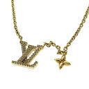 【中古】ルイヴィトン LOUIS VUITTON コリエ LV アイコニック ロゴ モノグラム フラワー ペンダント ネックレス M00596 金 ゴールド ブランド古着ベクトル 中古☆AA★▲250319 レディース(4)