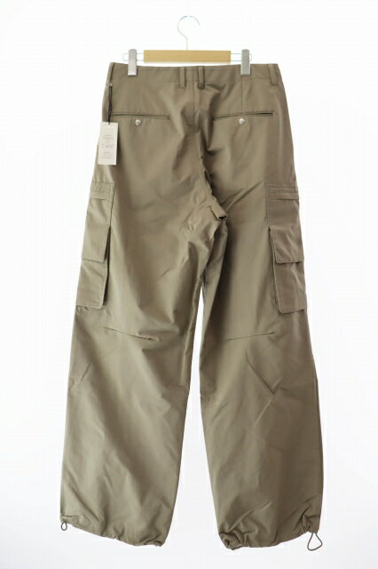 【中古】MATSUFUJI マツフジ Water Repellent Wide Cargo Trousers ウォーターリパレント ワイド カーゴ トラウザーズ パンツ M251-0403 3 GREIGE ブランド古着ベクトル 中古 ●■ 250404