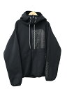 【中古】タカヒロミヤシタザソロイスト TAKAHIRO MIYASHITA The Soloist. 22AW fleece long zip hoodie. フリース ロング ジップ フーディー パーカー 0069AW22 46 黒 ブラック ブランド古着ベクトル 中古250711 メンズ