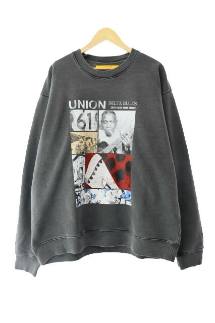 šUNION ˥ 25SS DELTA CREW Vintage Black Pigment ǥ륿 롼 ե ץ ...