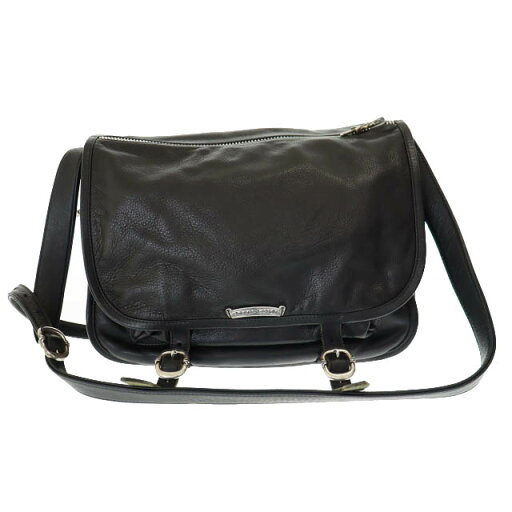 【中古】クロムハーツ CHROME HEARTS SHOULDER BAG-SM スクロール ロゴ プレート タガー ジップ レザー メッセンジャー ショルダー バッグ 黒 ブラック ブランド古着ベクトル 中古☆AA★▲250620 メンズ 【中古】クロムハーツ CHROME HEARTS SHOULDER BAG-SM スクロール ロゴ プレート タガー ジップ レザー メッセンジャー ショルダー バッグ 黒 ブラック ブランド古着ベクトル 中古☆AA★▲250620 メンズ
